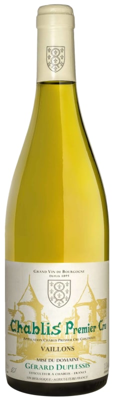 Domaine Gerard Duplessis Chablis Vaillons Premier Cru 2019 Front Bottle Shot