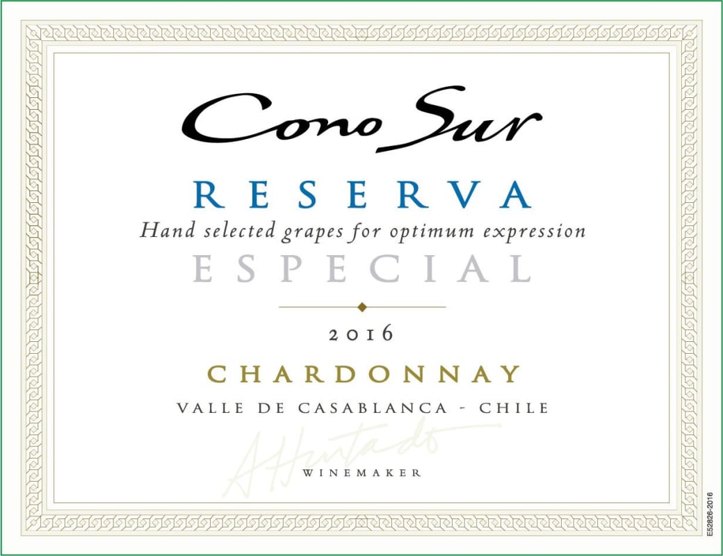 Cono Sur Reserva Especial Chardonnay 2016 Front Label