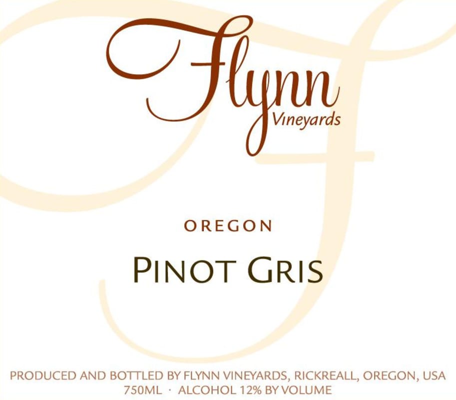 Flynn Pinot Gris 2015 Front Label
