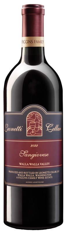 Leonetti Walla Walla Valley Sangiovese 2022 Front Bottle Shot