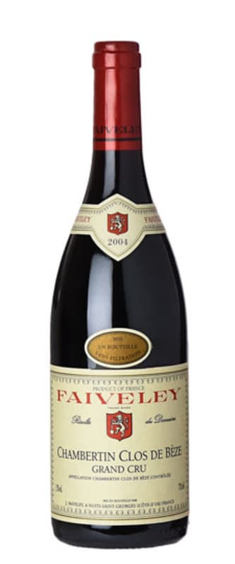 Faiveley Chambertin Clos de Beze Grand Cru 2004 Front Bottle Shot