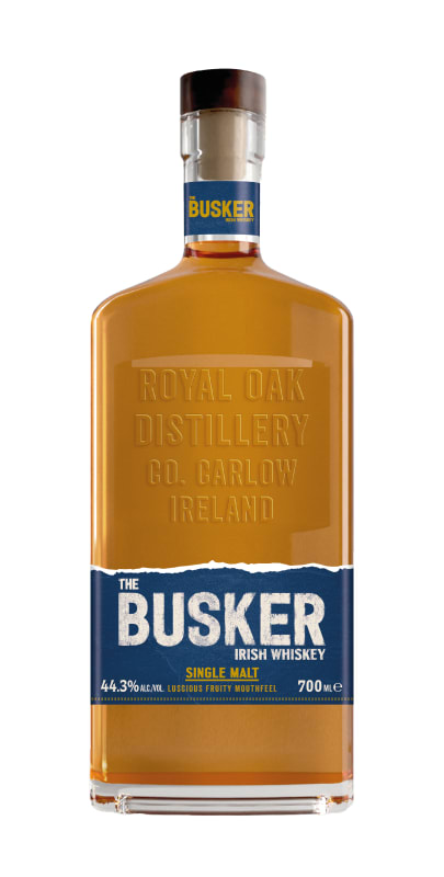 The Busker Single Malt Irish Whiskey (700ML) Front Bottle Shot