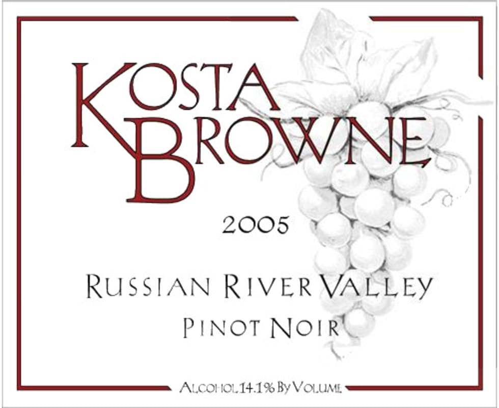 Kosta Browne Russian River Valley Pinot Noir 2005 Front Label