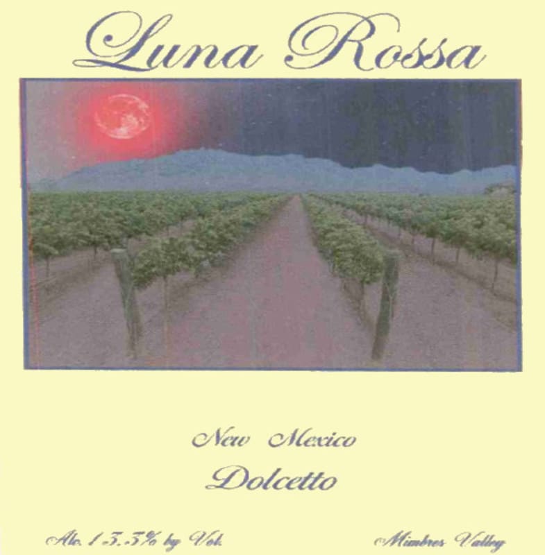 Luna Rossa Winery Dolcetto 2004 Front Label