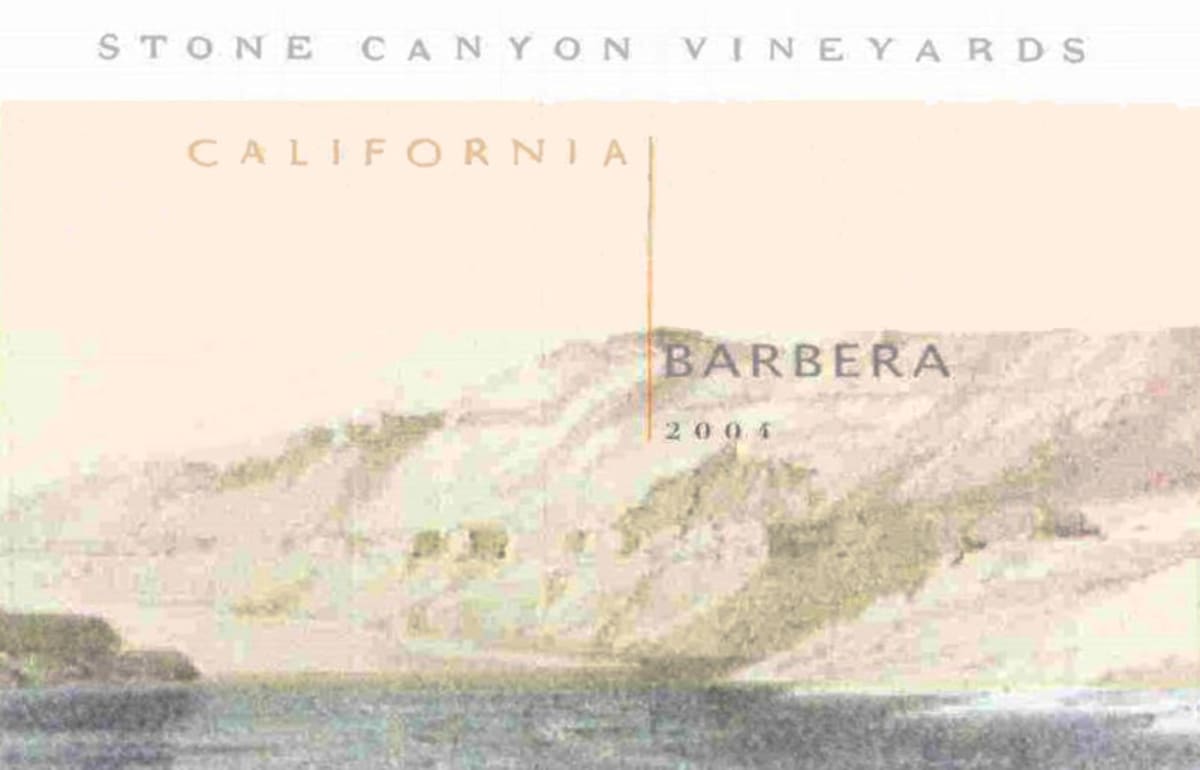 Stone Canyon Vineyards Barbera 2004 Front Label