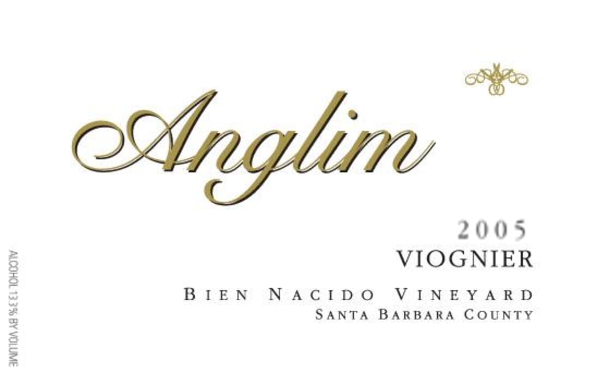 Anglim Winery Bien Nacido Viognier 2005 Front Label