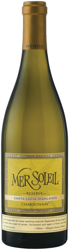 Mer Soleil Santa Lucia Highlands Reserve Chardonnay 2015 Front Bottle Shot