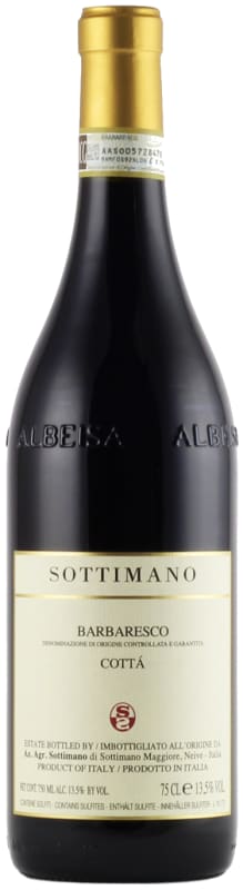Sottimano Barbaresco Cotta 2019 Front Bottle Shot