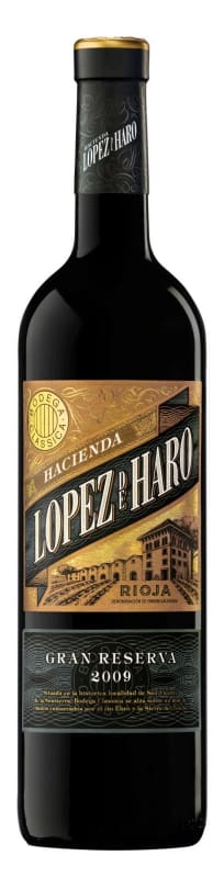 Hacienda Lopez de Haro Rioja Gran Reserva 2009 Front Bottle Shot
