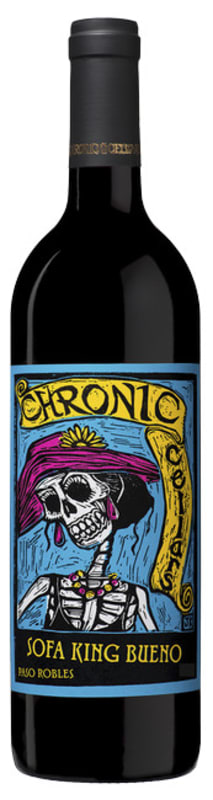 Chronic Cellars Sofa King Bueno Red Blend 2015 Front Bottle Shot