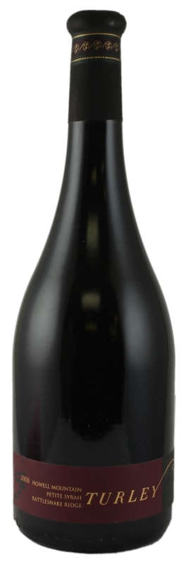Turley Rattlesnake Ridge Petite Syrah 2008 Front Bottle Shot