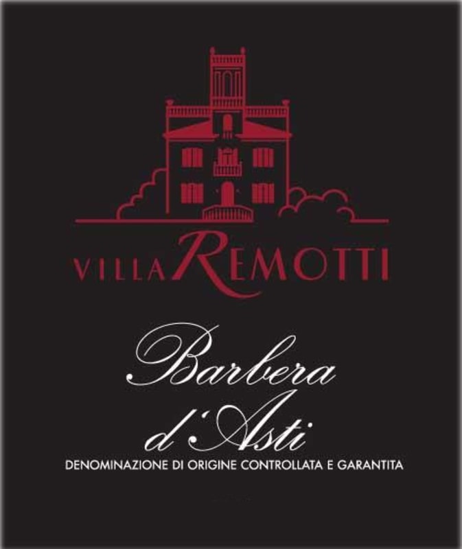 Villa Remotti Barbera d'Asti 2012 Front Label