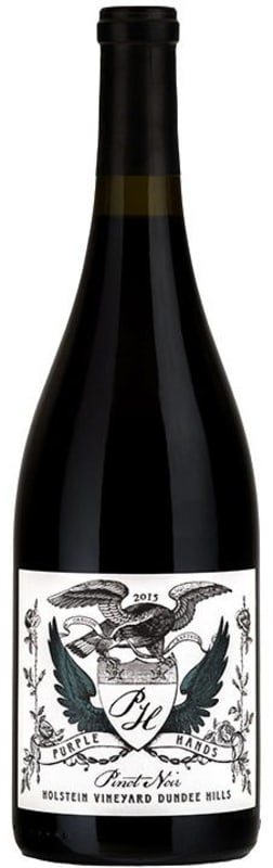 Purple Hands Holstein Vineyard Pinot Noir 2015 Front Bottle Shot