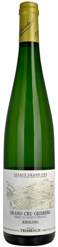 Maison Trimbach Geisberg Riesling Grand Cru 2018 Front Bottle Shot