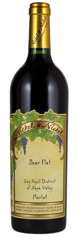Nickel & Nickel Bear Flat Merlot 2017 Front Bottle Shot