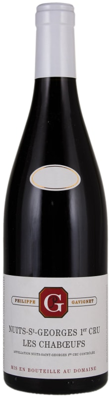 Philippe Gavignet Nuits-St-Georges Les Chaboeufs Premier Cru 2016 Front Bottle Shot