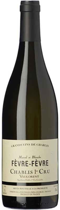 Nathalie & Gilles Fevre Chablis Vaulorent Premier Cru 2021 Front Bottle Shot