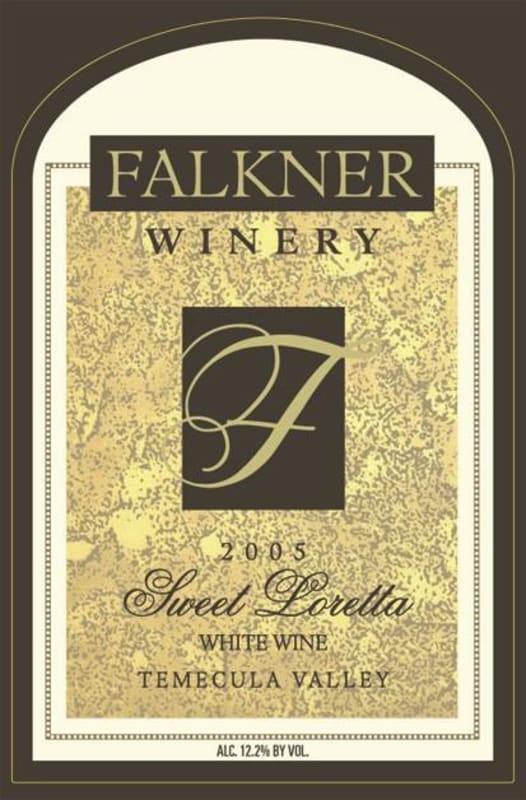 Falkner Winery Sweet Loretta 2005 Front Label