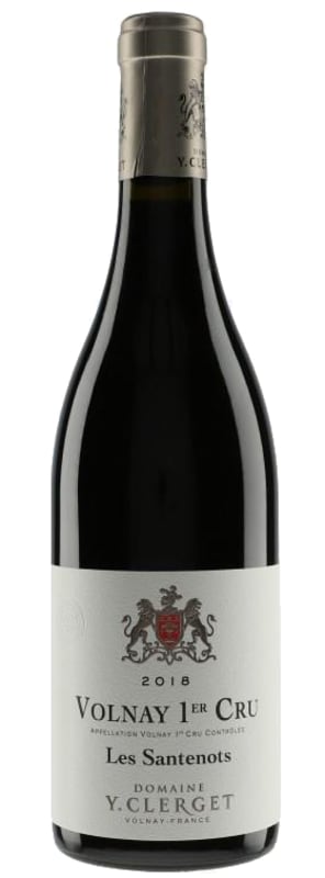 Domaine Yvon Clerget Volnay Les Santenots Premier Cru 2018 Front Bottle Shot