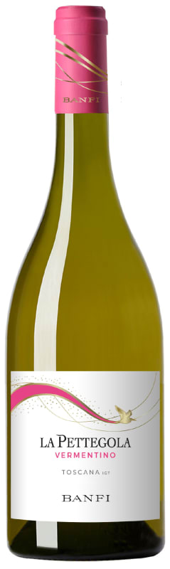 Banfi La Pettegola Vermentino 2025 Front Bottle Shot