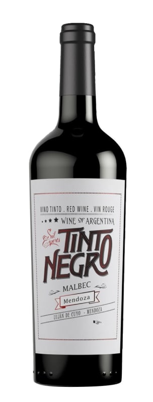 TintoNegro Mendoza Malbec 2018 Front Bottle Shot