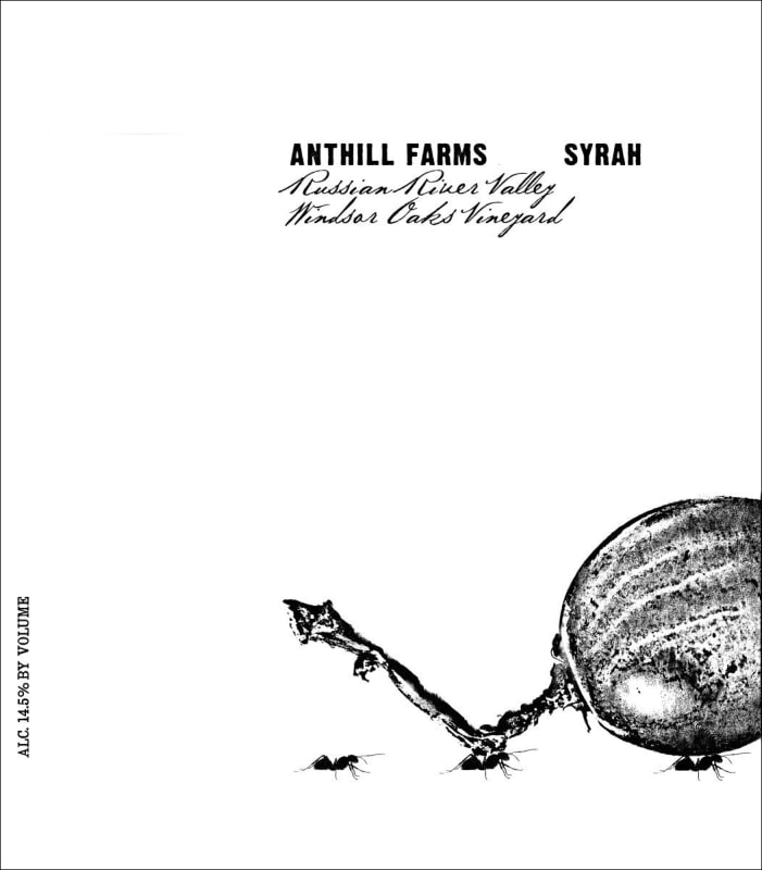 Anthill Farms Windsor Oaks Syrah 2007 Front Label