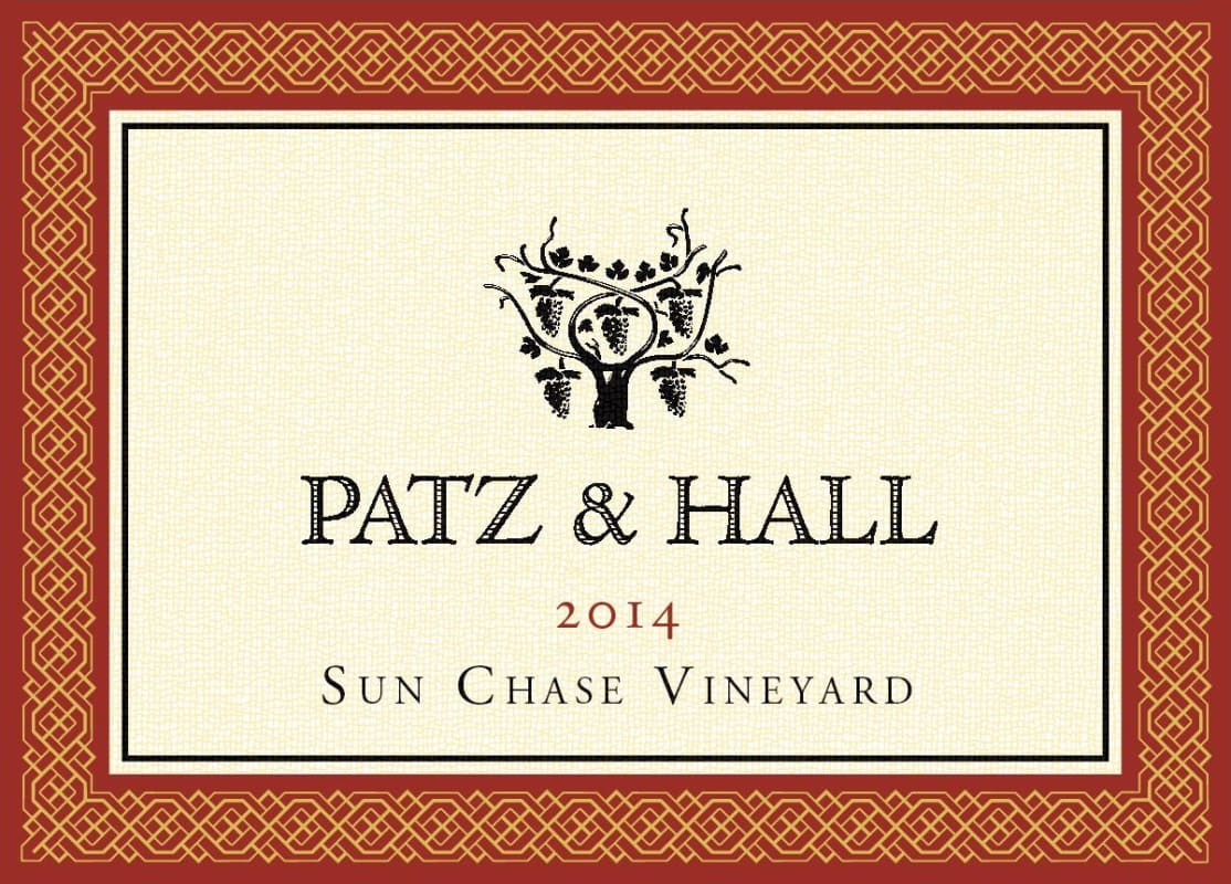 Patz & Hall Sun Chase Vineyard Pinot Noir 2014 Front Label