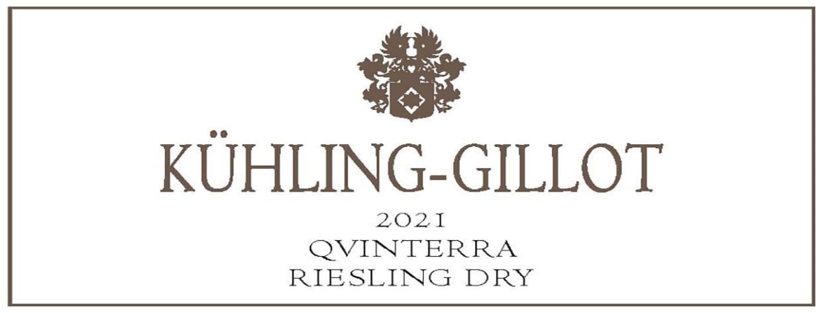 Kuhling-Gillot Qvinterra Riesling Dry 2021 Front Label