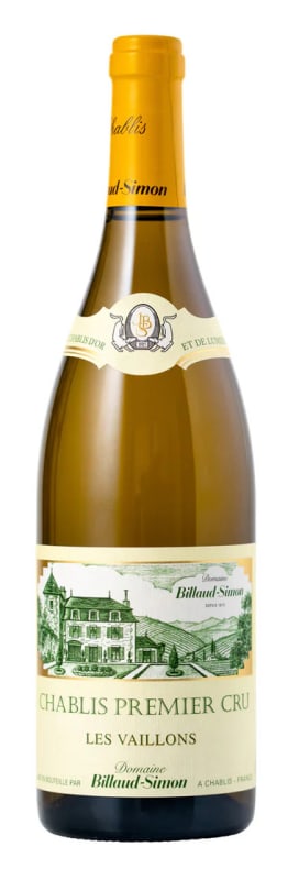 Billaud-Simon Chablis Les Vaillons Premier Cru 2024 Front Bottle Shot