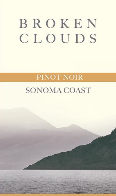 Broken Clouds Sonoma Coast Pinot Noir 2014 Front Label