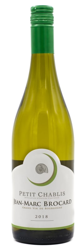 Brocard Petit Chablis 2018 Front Bottle Shot