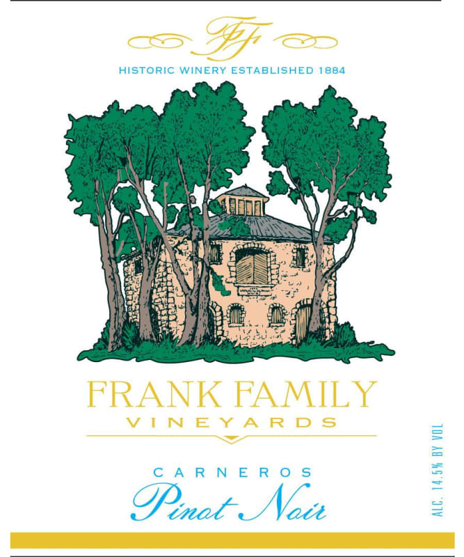 Frank Family Vineyards Pinot Noir 2017 Front Label