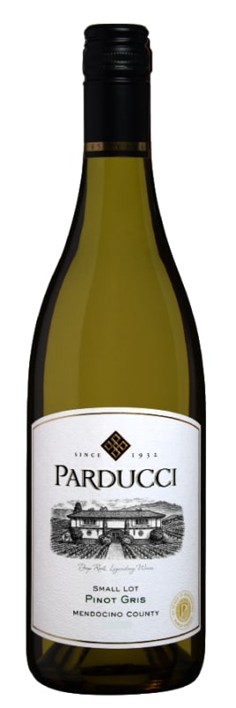 Parducci Small Lot Pinot Gris 2017 Front Bottle Shot