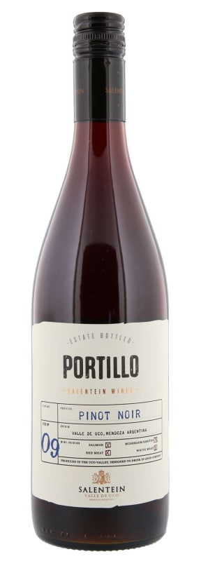 Portillo Pinot Noir 2022 Front Bottle Shot