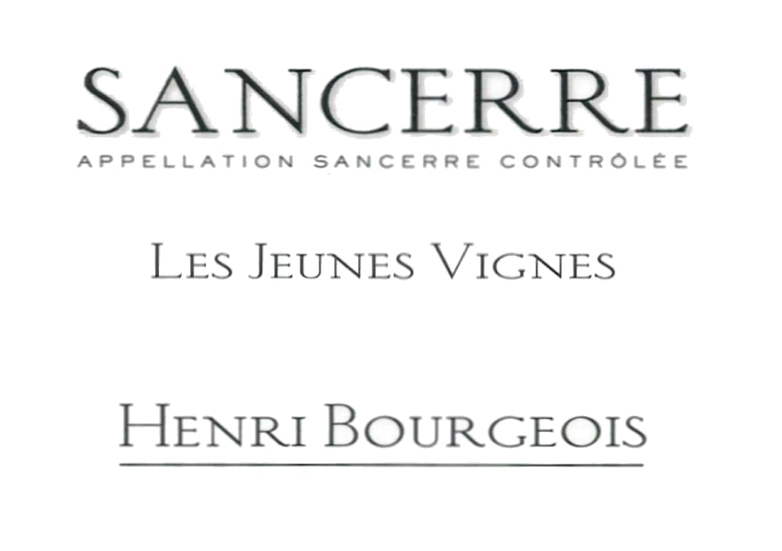 Henri Bourgeois Sancerre Les Jeunes Vignes Blanc 2015 Front Label