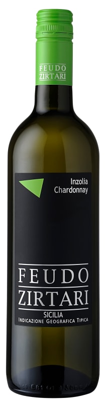 Feudo Zirtari Inzolia Chardonnay 2020 Front Bottle Shot