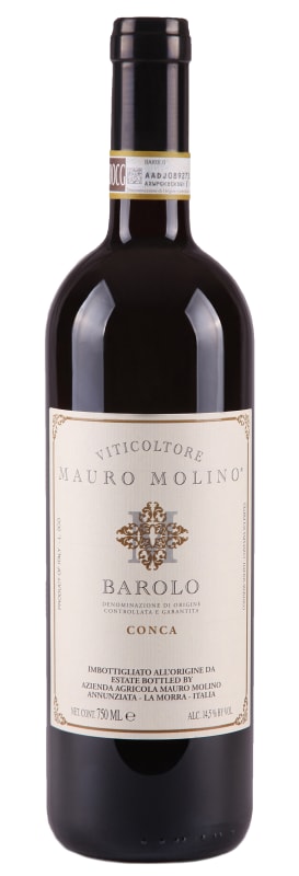 Mauro Molino Barolo Conca 2018 Front Bottle Shot