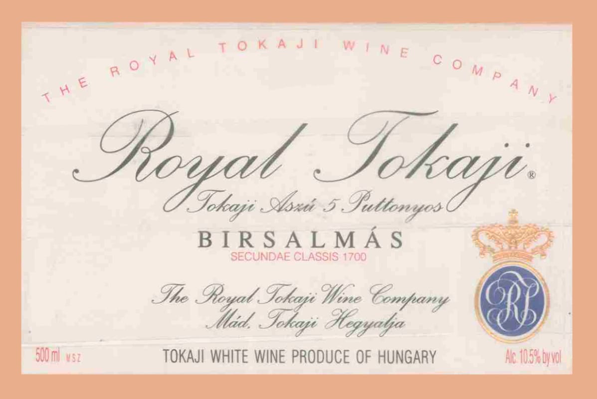 Royal Tokaji Tokaji Birsalmas Single Vineyard Aszu Tokaji 5 Puttonyos 2000 Front Label