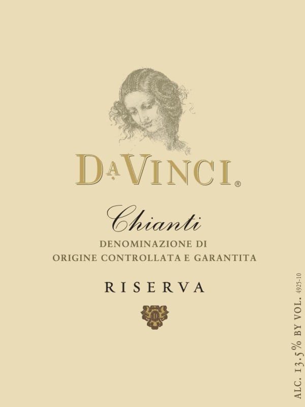Da Vinci Chianti Riserva 2012 Front Label
