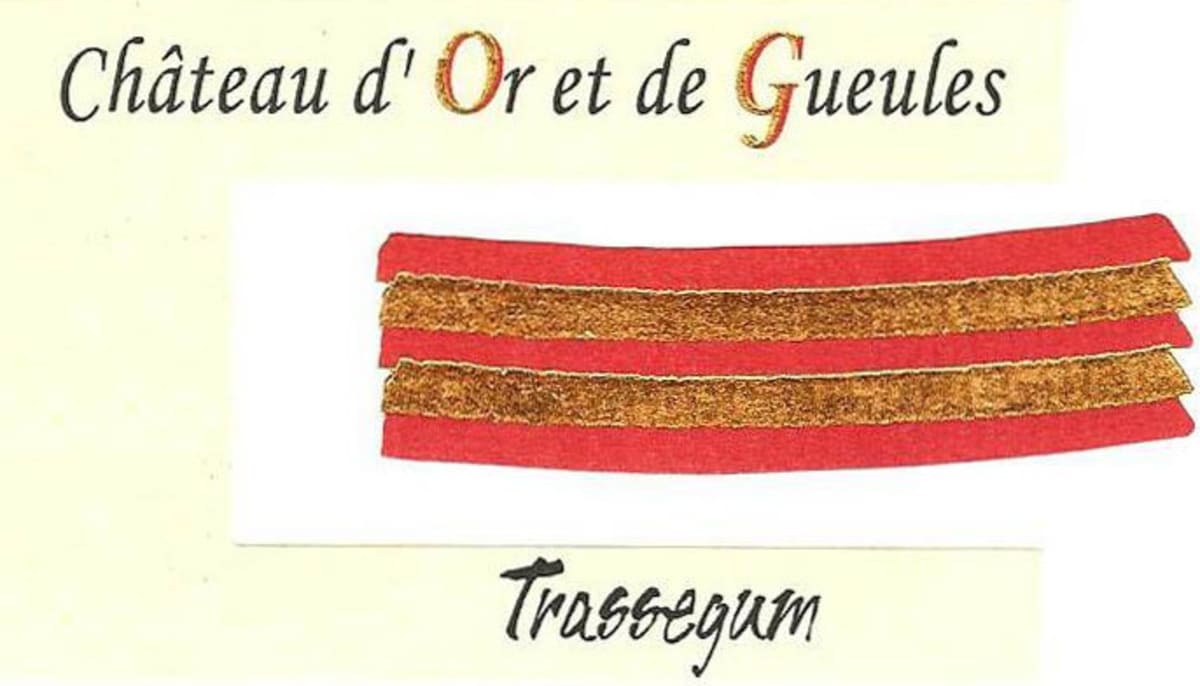 Chateau d'Or et de Gueules Trassegum Rouge 2016 Front Label