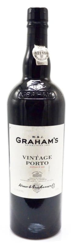Graham's Vintage Port (375ML half-bottle) 2016 Front Bottle Shot