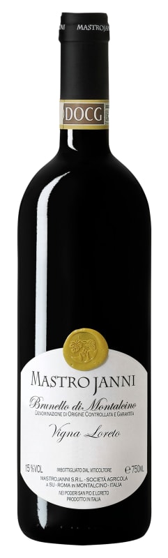 Mastrojanni Vigna Loreto Brunello di Montalcino 2016 Front Bottle Shot