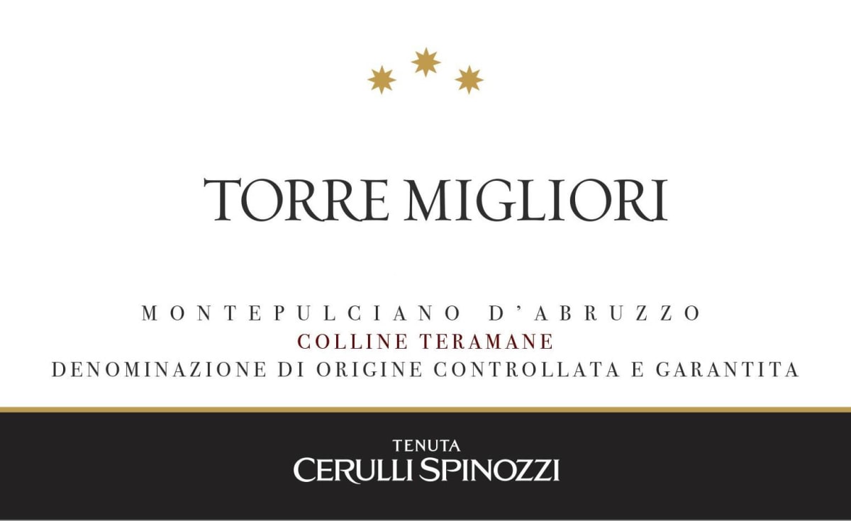 Cerulli Spinozzi Torre Migliori Montepulciano d'Abruzzo 2015 Front Label