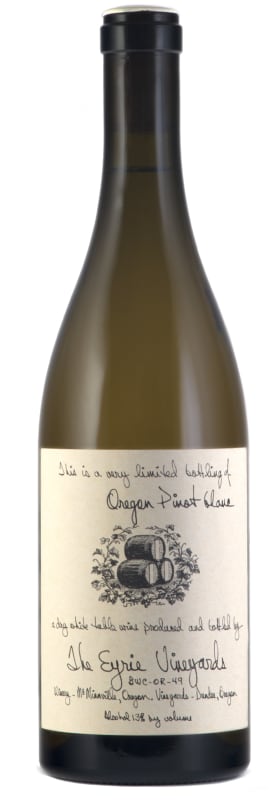 Eyrie Pinot Blanc 2023 Front Bottle Shot