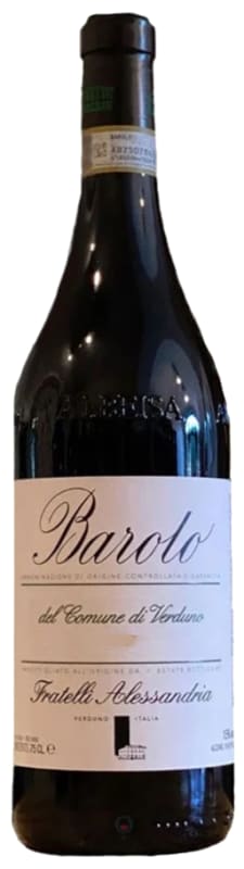 Fratelli Alessandria Barolo del Comune di Verduno 2019 Front Bottle Shot