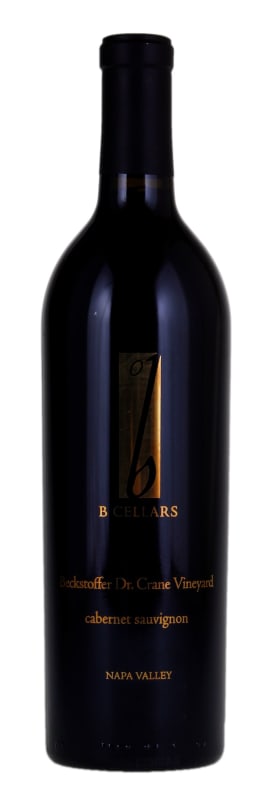 B Cellars Beckstoffer Dr. Crane Vineyard Cabernet Sauvignon 2017 Front Bottle Shot