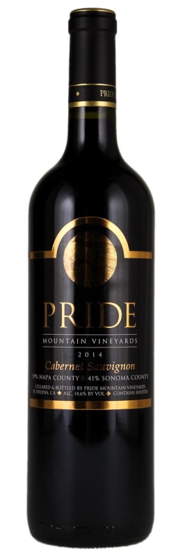 Pride Mountain Vineyards Cabernet Sauvignon 2014 Front Bottle Shot