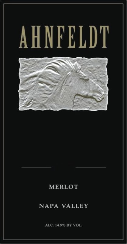 Ahnfeldt Wines Merlot 2008 Front Label