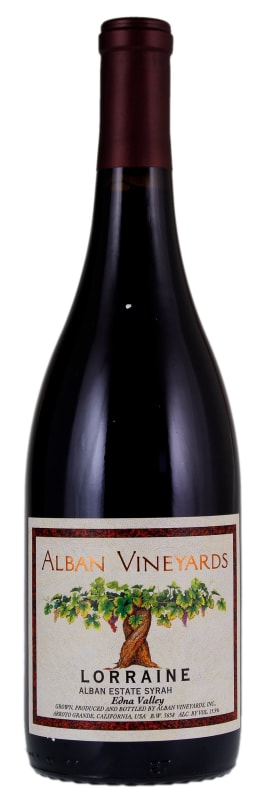 Alban Lorraine Estate Syrah 2015 Front Bottle Shot