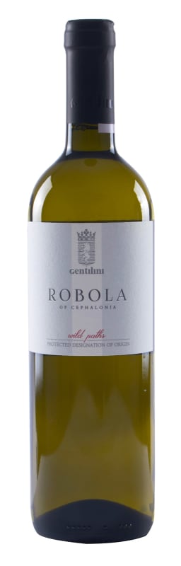 Gentilini Wild Paths Robola 2019 Front Bottle Shot